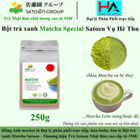 Bột MATCHA HÈ THU SPECIAL SATOEN nguyên chất 250g | Dùng trong pha chế, làm bánh, làm kem và làm đẹp