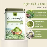 Bột Matcha Trà Xanh Dalat Farm - Hộp 110Gr