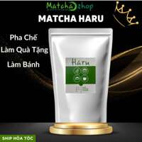 Bột Matcha trà xanh Matcha Haru Nhập Khẩu Nhật Bản Làm  đồ uống, bánh kem, đắp mặt nạ 500gG-1Kg