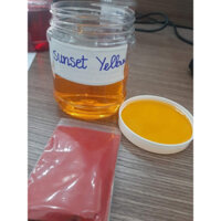 Bột màu thực phẩm Ấn Độ - màu  vàng  cam sunset yellow - túi  1 kg