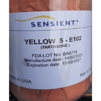 Bột Màu Vàng Chanh USA Sensient Tartrazine Yellow 5 - E102 500gr/ Bột Màu Vàng Chanh Nhập Khẩu Mỹ