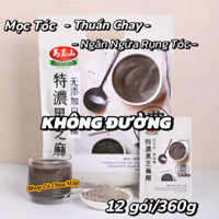 Bột Mè Đen Chè Mè Đen Chí Mà Phù KHÔNG ĐƯỜNG Ăn Kiêng Thuần Chay Giúp Mọc Tóc Ngăn Gãy Rụng/360g -12 Túi