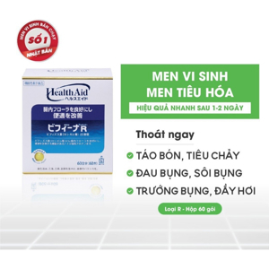 Bột men vi sinh sống hỗ trợ tiêu hóa Bifina R Nhật Bản 60 gói