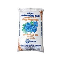 Bột mì 3 bông hồng xanh, bột mì số 11 làm bánh bao (nguyên bao 25kg) - hanadolambanh