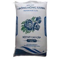 Bột mì làm bánh 3 bông hồng xanh 1 kg (bột mì chuyên làm bánh bao)