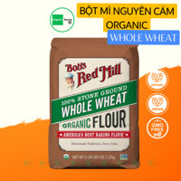 Bột mì nguyên cám hữu cơ Bob's Red Mill 2.27kg Organic Whole Wheat Flour - Ăn Kiêng - Giảm Cholesterol - Ăn thực dưỡng