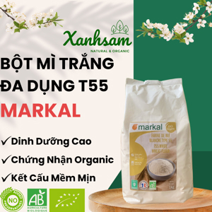Bột mì trắng hữu cơ đa dụng T55 Markal 1kg