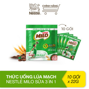 Bột Milo Nestle 3 trong 1 gói 220G