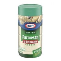 BỘT MIX 2 PHÔ MAI RẮC (Parmesan, Romano) Kraft Blend Grated Cheese, 226g (8oz)
