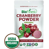 Bột nam việt quất (cranberry) hữu cơ BioFinest 114g