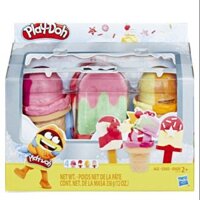 Bột nặn Play-Doh bộ làm kem que và kem ốc quế  Ice Pop n' Cones Freezer