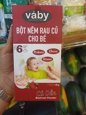 Bột nêm rau củ cho bé Vaby 48g