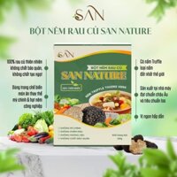 Bột nêm rau củ San Nature - thuần chay 200g, không chất điều vị, thành phần nấm Truffle thượng hạng