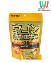 Bột nghệ bổ gan, giải rịu Nhật Orihiro Bịch 20 gói