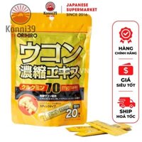 BỘT NGHỆ GIẢI RƯỢU ORIHIRO (20 GÓI/ TÚI) - GIÚP TỈNH RƯỢU NHANH CHÓNG VÀ GIẢM MỆT MỎI SAU KHI UỐNG RƯỢU BIA