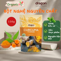 Bột Nghệ Nguyên Chất Hữu Cơ DRAGON SUPERFOODS Organic Curcuma Powder 150g Gia Vị Nấu Ăn Thức Uống