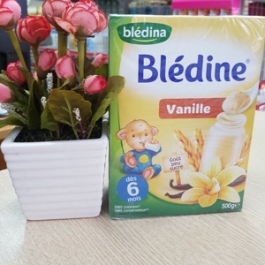Bột ngũ cốc ăn dặm pha sữa Bledina vị vani - 500g (6m+)