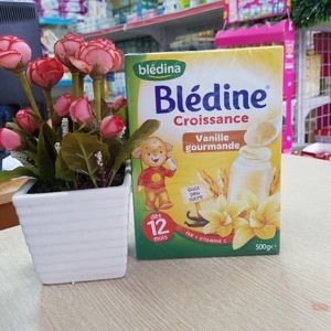 Bột ngũ cốc ăn dặm pha sữa Bledina vị vani - 500g (6m+)
