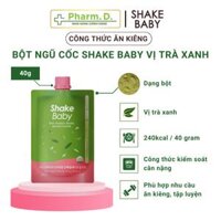 Bột Ngũ Cốc Ăn Kiêng Diet Formular Protein Shake Baby 40g Giúp Hỗ Trợ Kiểm Soát Cân Nặng, Cải Thiện Vóc Dáng từ Hàn Quốc - Vị Trà Xanh