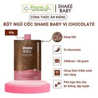Bột Ngũ Cốc Ăn Kiêng Diet Formular Protein Shake Baby 40g Giúp Hỗ Trợ Kiểm Soát Cân Nặng, Cải Thiện Vóc Dáng từ Hàn Quốc - Vị Chocolate