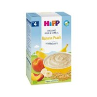 Bột ngũ cốc chứa sữa chuối, đào hữu cơ HIPP ORGANIC 250g