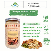 Bột ngũ cốc dinh dưỡng 17 loại hạt - mẹ bầu, lợi sữa, giúp tăng cân, người già, người ốm dậy…) | Bột Natural