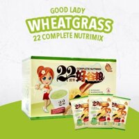Bột ngũ cốc dinh dưỡng 22 Nutrimix (Wheat Grass) - Vị mầm lúa mì dạng gói nhỏ (25g) tiện lợi.