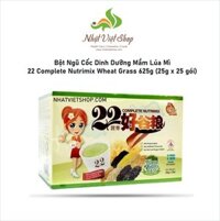Bột Ngũ Cốc Dinh Dưỡng Mầm Lúa Mì 22 Complete Nutrimix Wheat Grass 625g (25g x 25 gói)