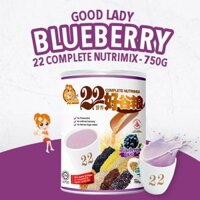 Bột ngũ cốc dinh dưỡng Singapore 22 loại hạt - Vị việt quất - 22 Nutrimix Complete Blueberry 750g