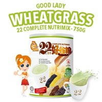 Bột ngũ cốc dinh dưỡng Singapore 22 loại hạt - Mầm lúa mì - 22 Nutrimix Complete Wheat Grass (750g)
