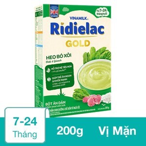 Bột ngũ cốc heo bó xôi Ridielac Alpha - 200g