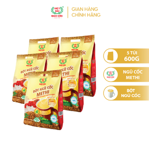 Bột ngũ cốc methi Việt Đài bịch 600g (15 gói)