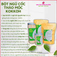 Bột ngũ cốc thảo mộc Kokkoh (1kg) 100% ngũ cốc nguyên cám rang xay theo phương pháp thực dưỡng