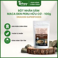 Bột nhân sâm Maca đen Peru hữu cơ 100g - Dragon Superfoods