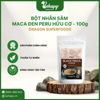 Bột nhân sâm Maca đen Peru hữu cơ 100g – Dragon Superfoods