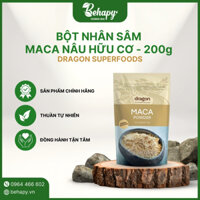 Bột nhân sâm maca nâu hữu cơ 200g – Dragon Superfoods