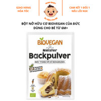 Bột nở hữu cơ làm bánh cho bé ăn dặm từ 6 tháng biovegan của đức, Minh Baby Store