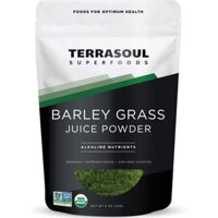 Bột nước ép cỏ lúa mạch hữu cơ (Organic Barley Juice Powder) - Terrasoul Superfoods - 141g