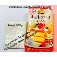 Bột pancake Topalu 600gr [Date 7/2023 bột hotcake trộn sẵn Topalu ( Aeon Nhật) gói lớn