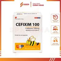 Bột pha hỗn dịch uống Cefixim 100 – Hỗ trợ nhiễm khuẩn – USP [Hoa Kỳ] – 1 gói x 1.5g