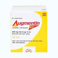 Bột pha hỗn dịch uống Augmentin ES GSK điều trị các nhiễm trùng do vi khuẩn gây ra ở trẻ (50ml)