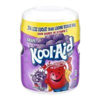 Bột Pha Nước Nho, Drink Mix, Grape Flavor, Caffeine Free, 19 oz (538g) - KOOL-AID
