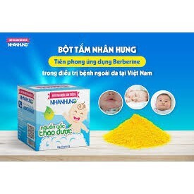 Bột pha nước tắm trẻ em nhân hưng hộp lớn 30 gói 1g