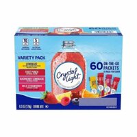 BỘT PHA NƯỚC TRÁI CÂY KHÔNG ĐƯỜNG CRYSTAL LIGHT POWDERED DRINK MIX VARIETY PACK (60 GÓI)🍓🫐