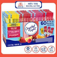 Bột Pha Nước Trái Cây Không Đường Crystal Light 60 Gói 4 Vị