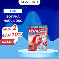 Bột pha nước uống Fine Ion điện giải và bổ sung Axit Lactic và Vitamin C hộp 3g x 20 gói tăng cường thể lực - Manzoku