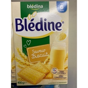 Bột pha sữa Bledina Biscuit 6m 500g