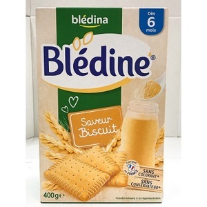 Bột pha sữa Bledina Biscuit 6m 500g