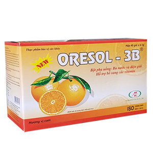 Bột pha uống Oresol- 3B hương cam- Hỗ trợ bổ sung vitamin