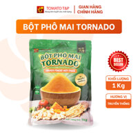 Bột Phô Mai Tornado dùng để lắc khoai tây chiên, sốt phô mai, pudding phô mai - Gói 1kg - Tomato T&P